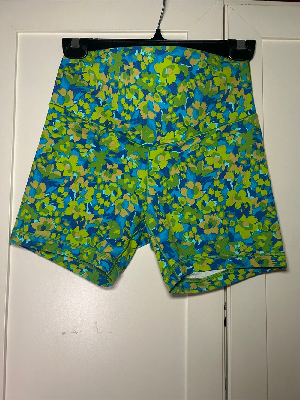 Offline by Aerie Real Me Xtra Hold Up Athletic Floral Bike Shorts